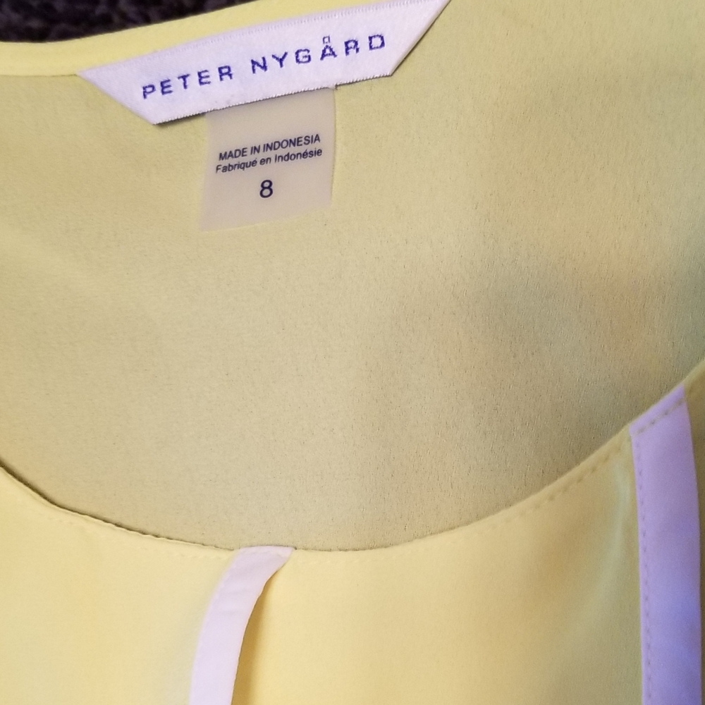 Women's dress tank, neon yellow